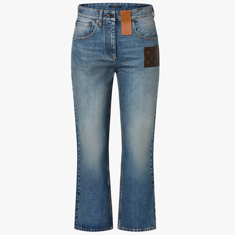 Louis Vuitton Monogram Patch Jeans - image 1